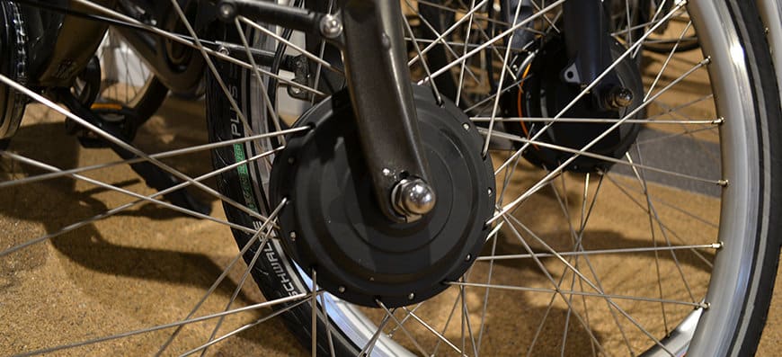 Voorwielmotor elektrische fiets