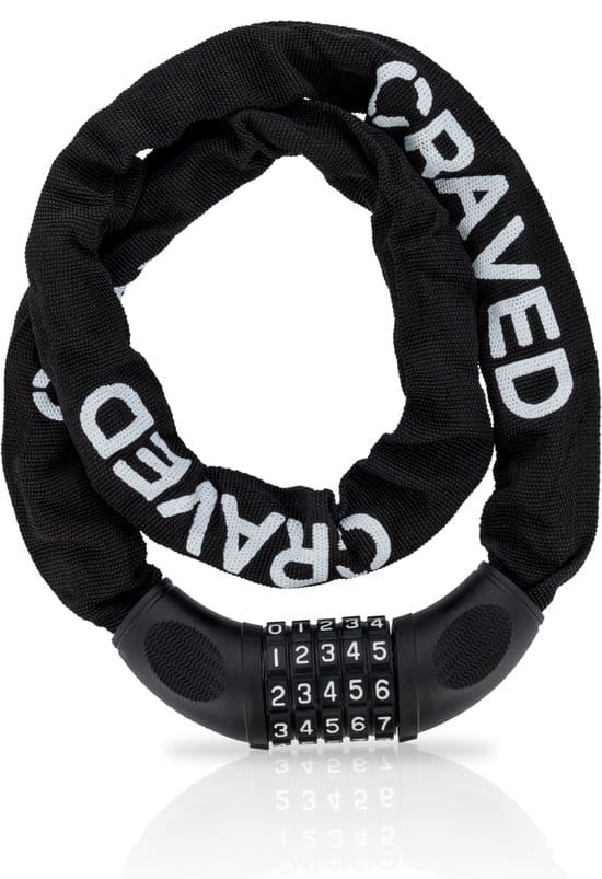 Craved Fietsslot City - Met cijferslot - 100cm