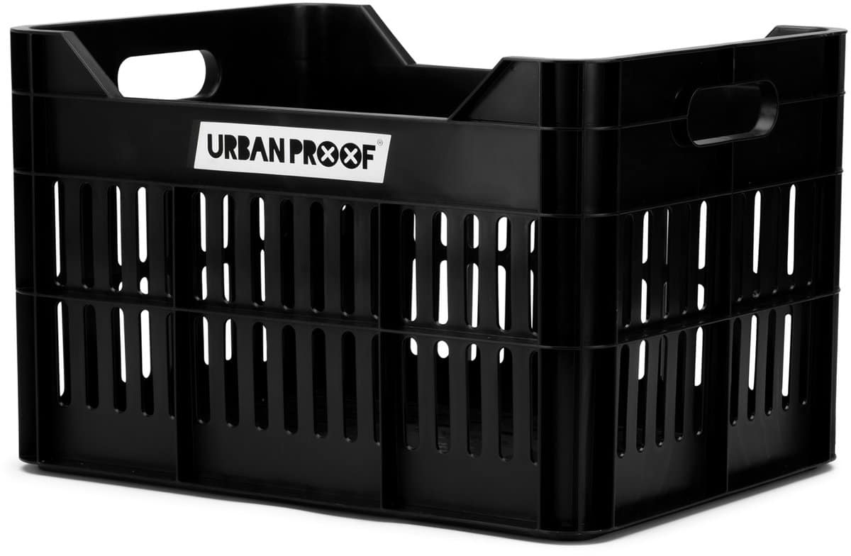Urban Proof fietskrat 30L - Zwart - Recycled 40x30x25cm