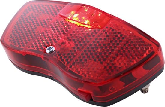 Craved Achterlicht Lumz - 3 LED - Batterij - Met reflectie