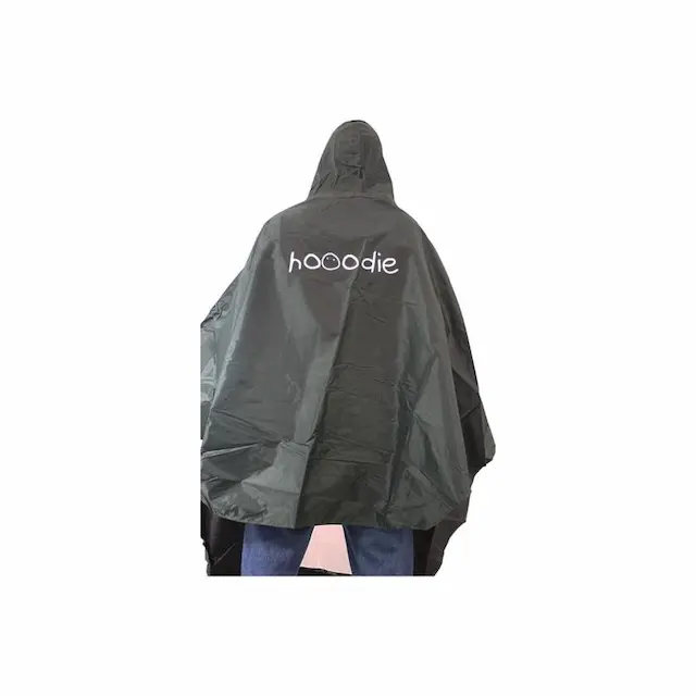 Hooodie Poncho Deluxe Regenponcho Olijfgroen One Size