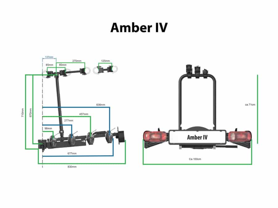 Pro-User Fietsendrager Amber 4 Fietsen Trekhaak