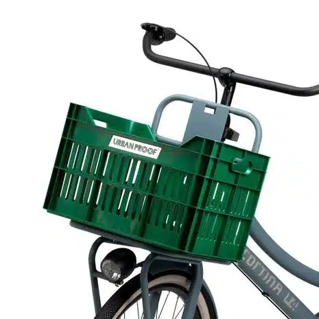 Urban Proof fietskrat 30L retro groen Recycled 40x30x25cm