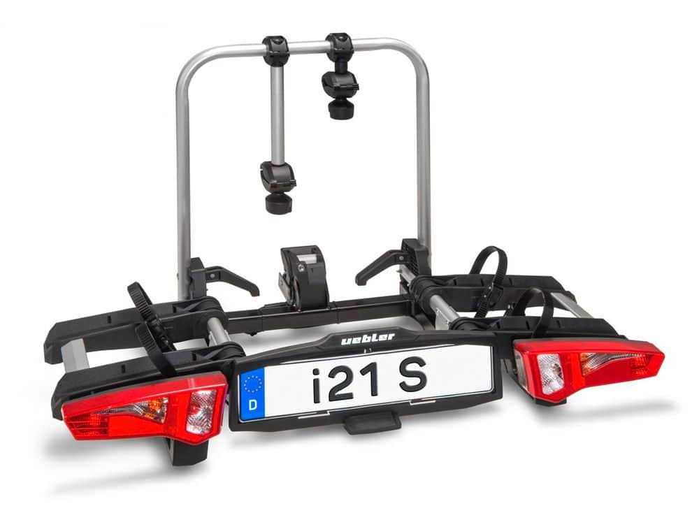 Uebler i21s Fietsendrager - 60° Kantelbaar - 2 Fietsen / E-Bikes - Opvouwbaar - TESTWINNAAR ANWB Fietsdragertest 2025