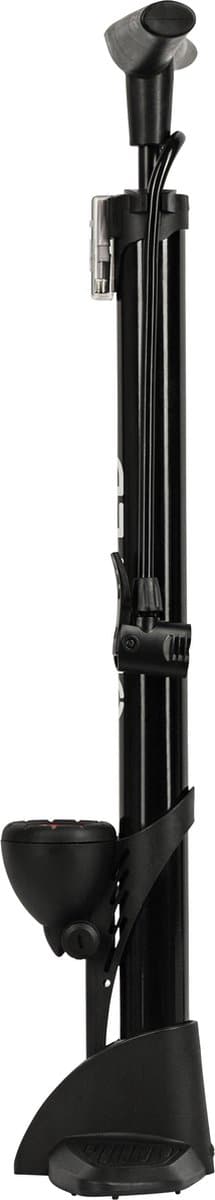 Craved Fietspomp - met drukmeter - Dubbele ventielkop - Zwart - Universeel