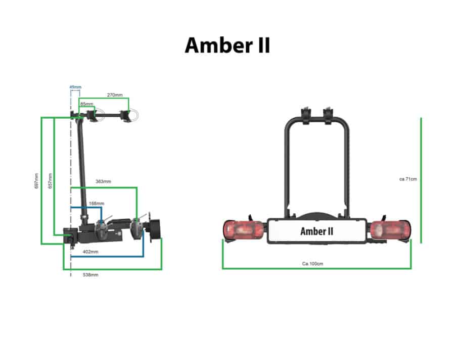 Pro-User Fietsendrager Amber 2 Fietsen Trekhaak