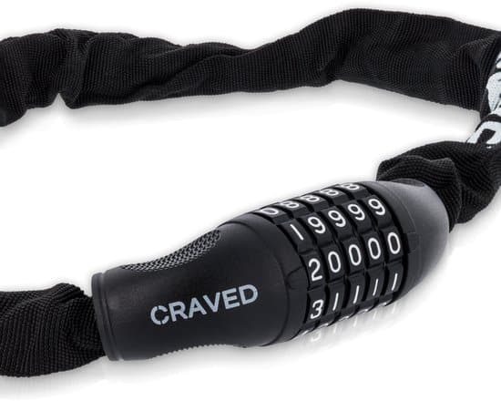 Craved Fietsslot City - Met cijferslot - 100cm