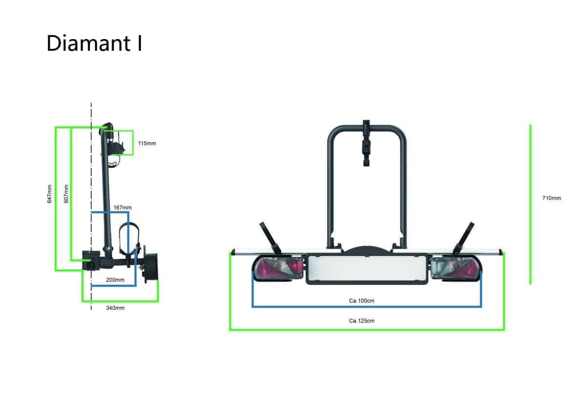 Pro-User Fietsendrager Diamant 1 Fiets Opvouwbaar E-Bike
