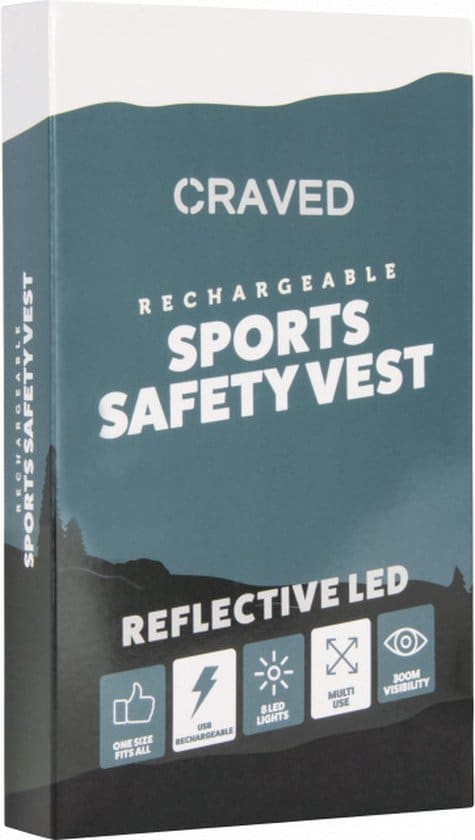 Craved LED Sport Vest - USB Oplaadbaar - Hardloopvest - Geel