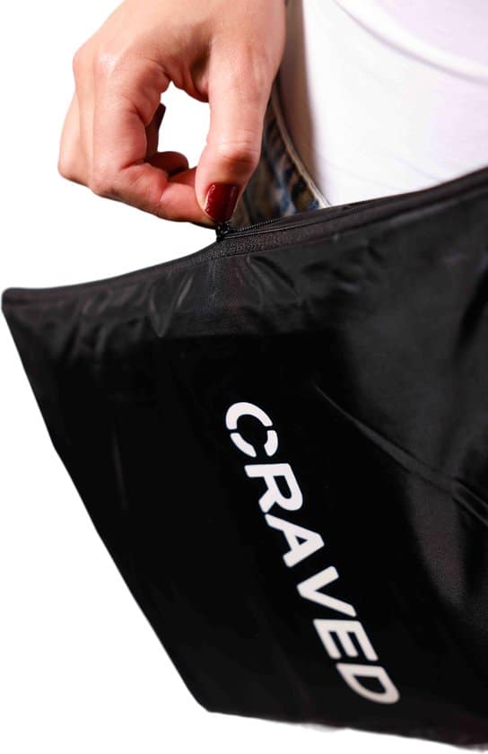 Craved Regenponcho - Waterdicht - Zwart - Fietsponcho