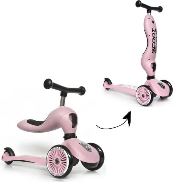 Scoot and Ride Highwaykick 1 - Step/Loopfiets - Rose