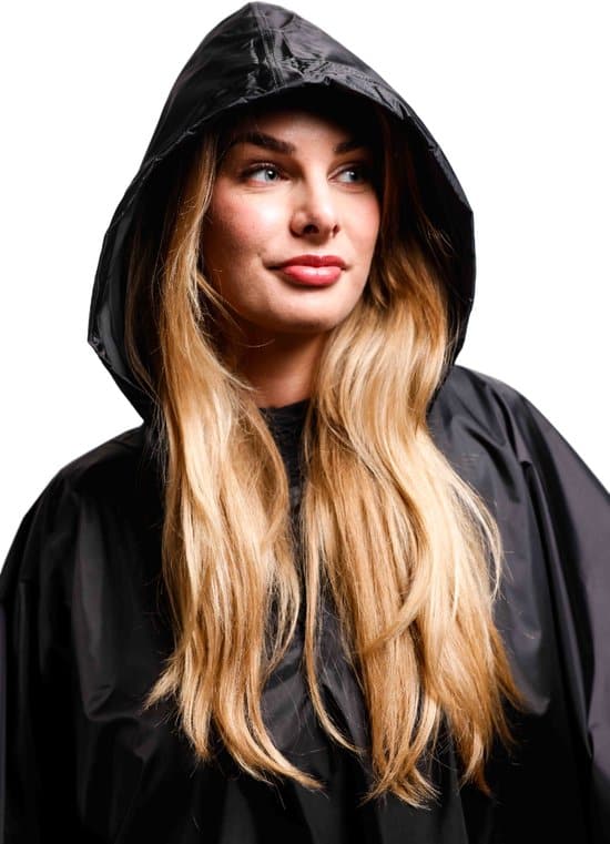 Craved Regenponcho - Waterdicht - Zwart - Fietsponcho