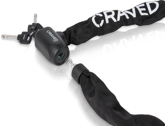 Craved kettingslot Boldon ART2 - 110cm - Zwart