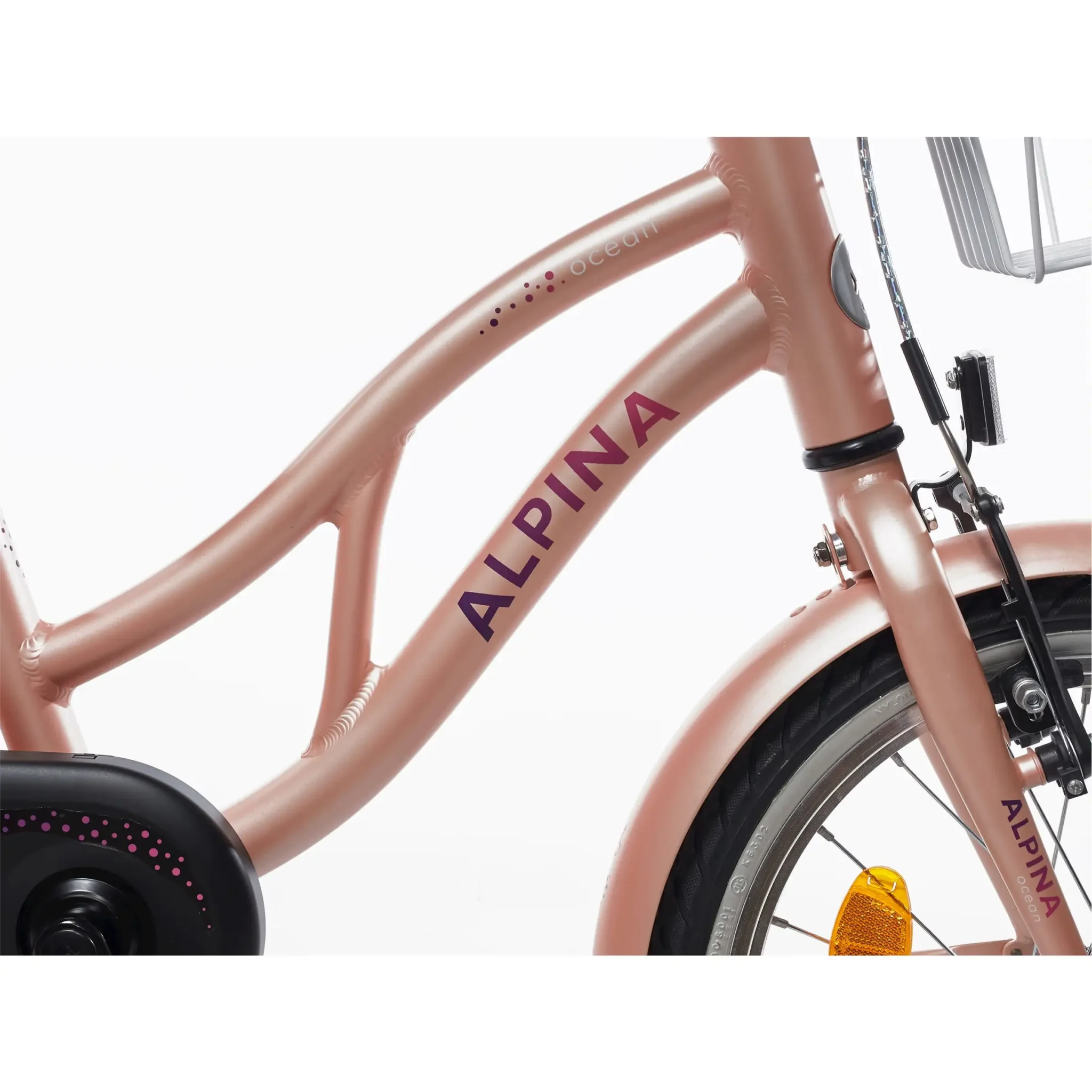 Alpina Ocean Meisjesfiets 18" Misty Roze Matt