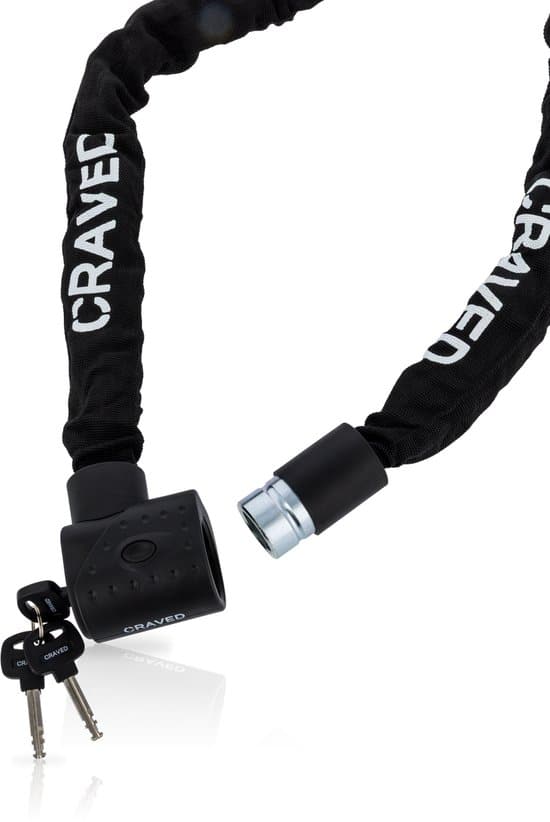 Craved ART3 Kettingslot Iron - 110cm - 3 sleutels - Gehard staal