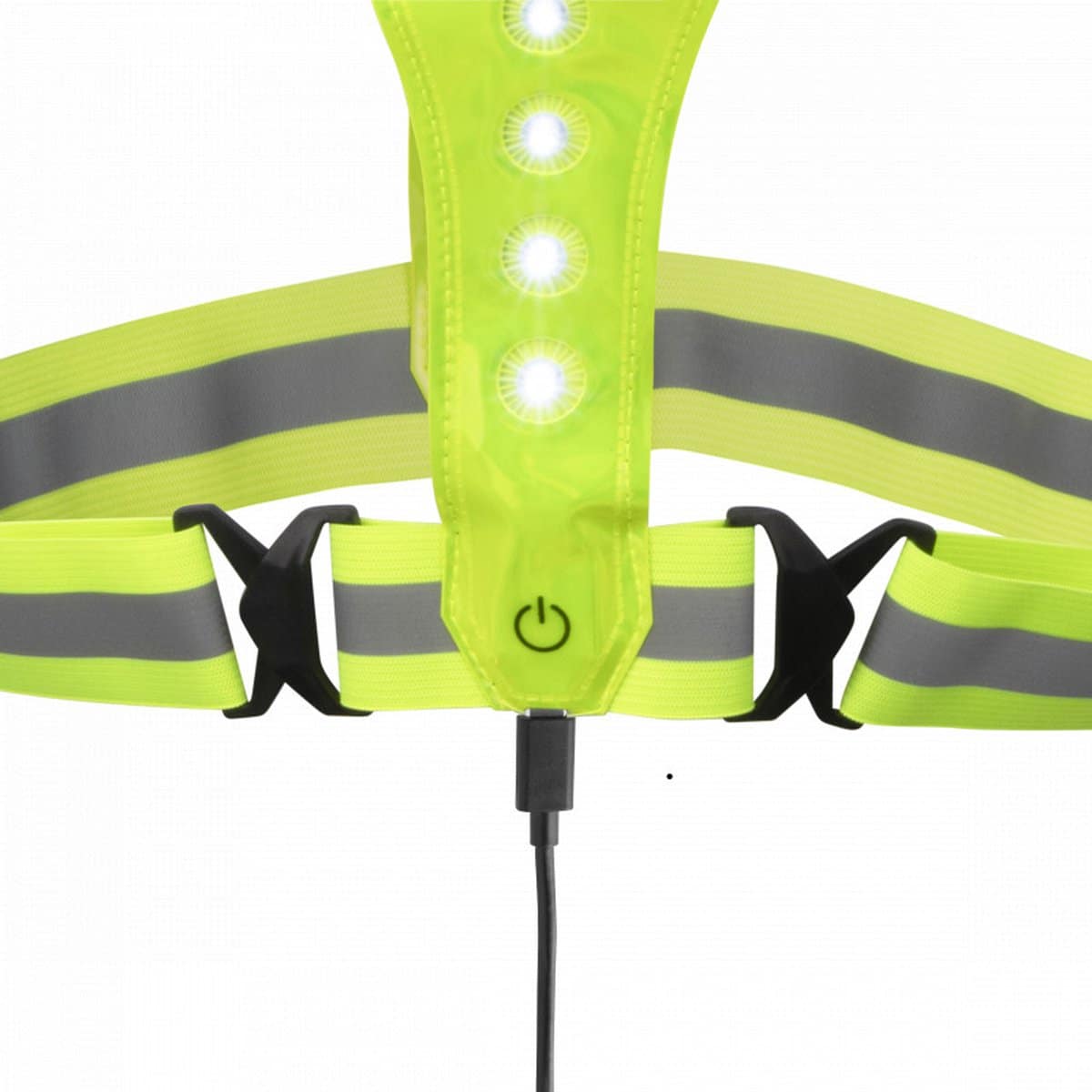 Craved LED Sport Vest - USB Oplaadbaar - Hardloopvest - Geel