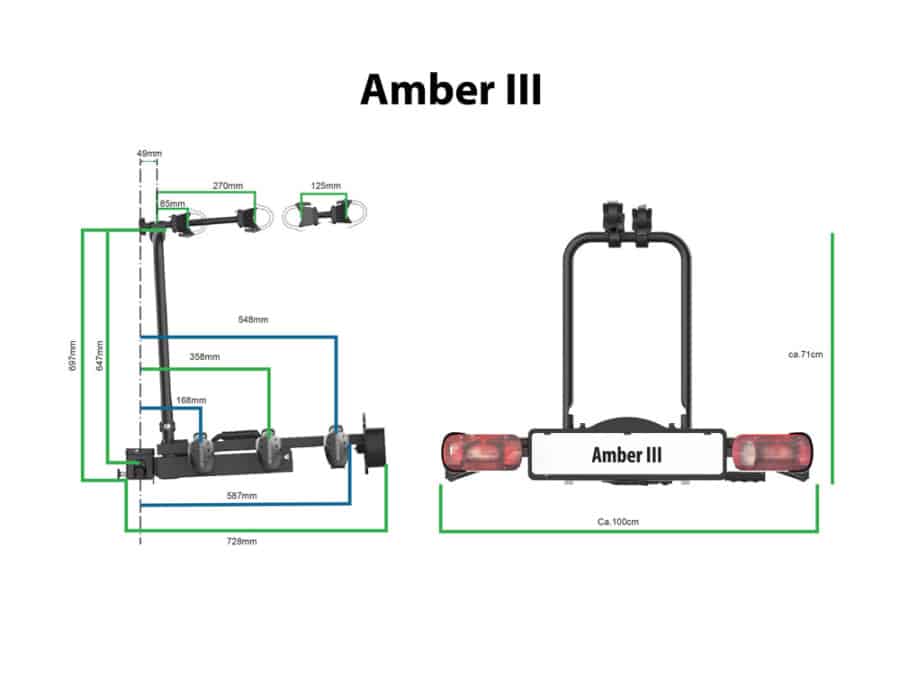 Pro-User Fietsendrager Amber 3 Fietsen Trekhaak