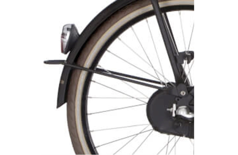 Cortina spatbordstang achter 24 U4 jet black matt