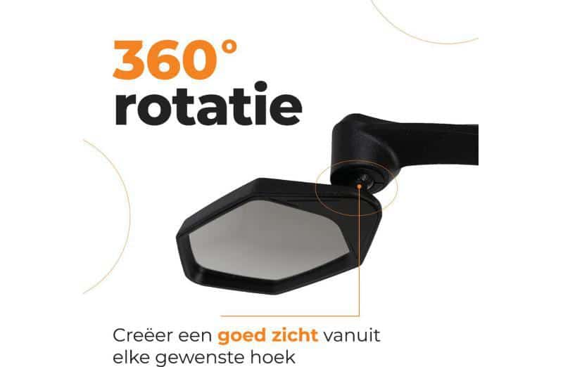 Craved Fietsspiegel - Deluxe - Links - Verstelbaar - E-Bike