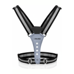 Craved Hardloopvest – Inclusief USB Kabel – Hardloop Verlichting – Reflecterend – Grijs – 3 Standen licht