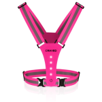 Craved Hardloopvest – Inclusief USB Kabel – Hardloop Verlichting – Reflecterend – Roze – 3 Standen licht