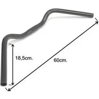 Ergotec Stuurbocht Hybride Aluminium Zwart