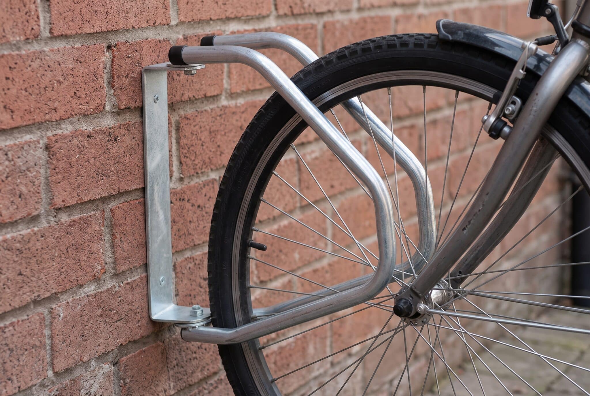 Fietsenrek Verstelbaar - Voor aan de muur - Zilver - Muurbeugel