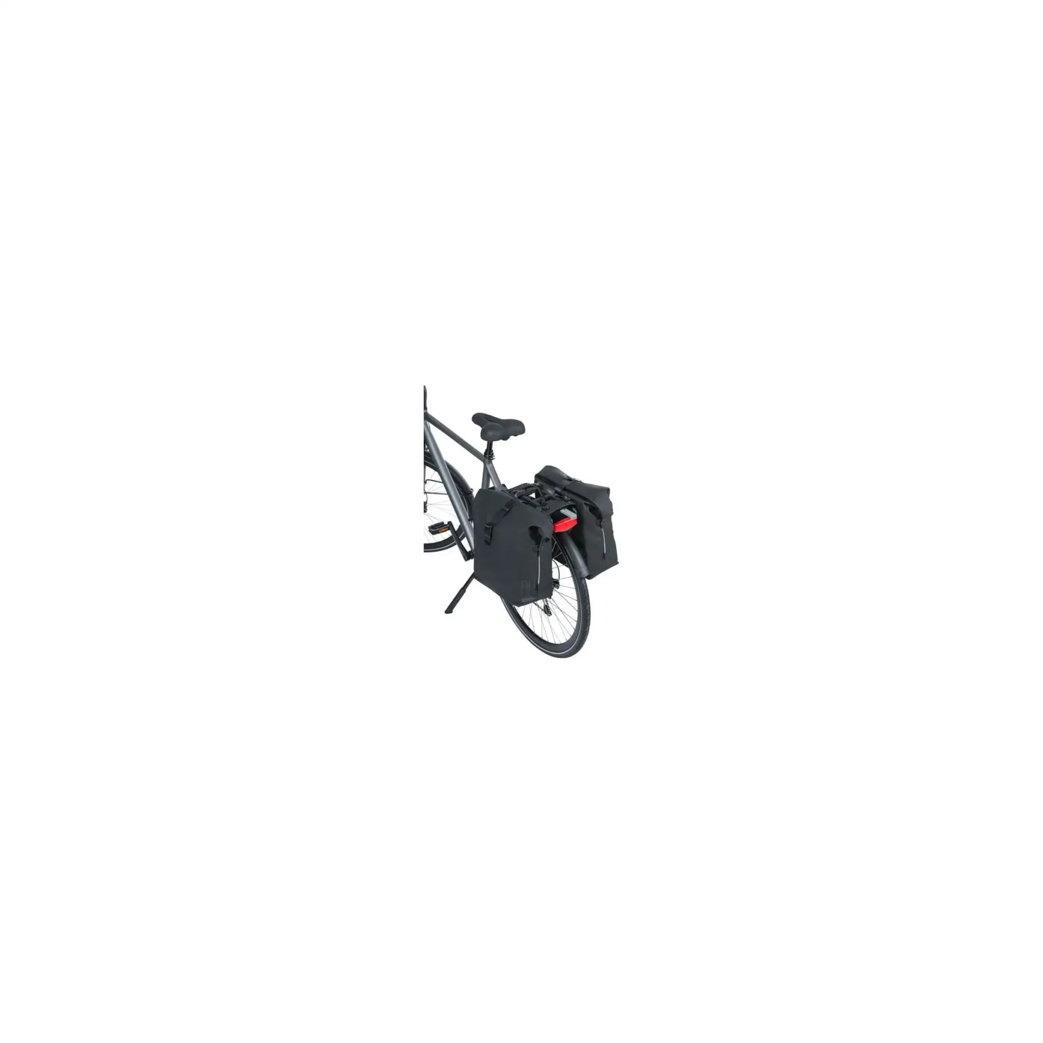 Basil fietstas dubbel SoHo Nordlight MIK night zwart 41L