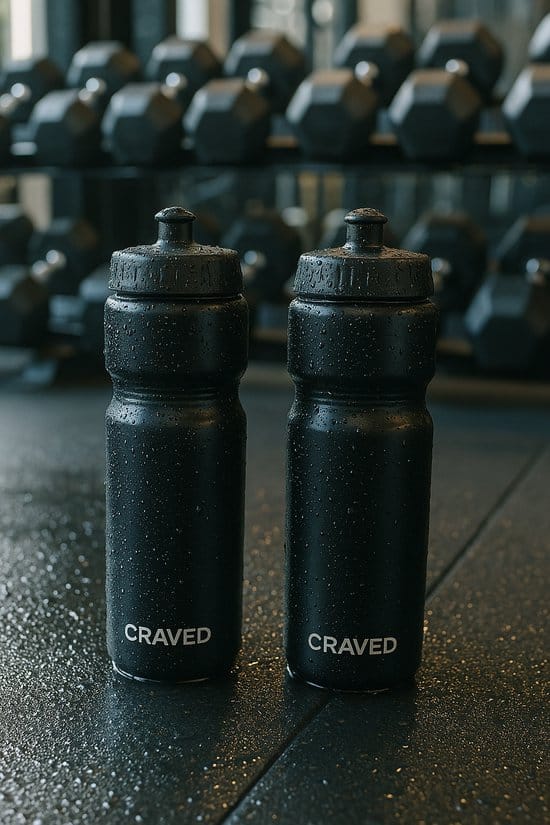 Craved Bidons - 2 stuks - 750 ml - Zwart