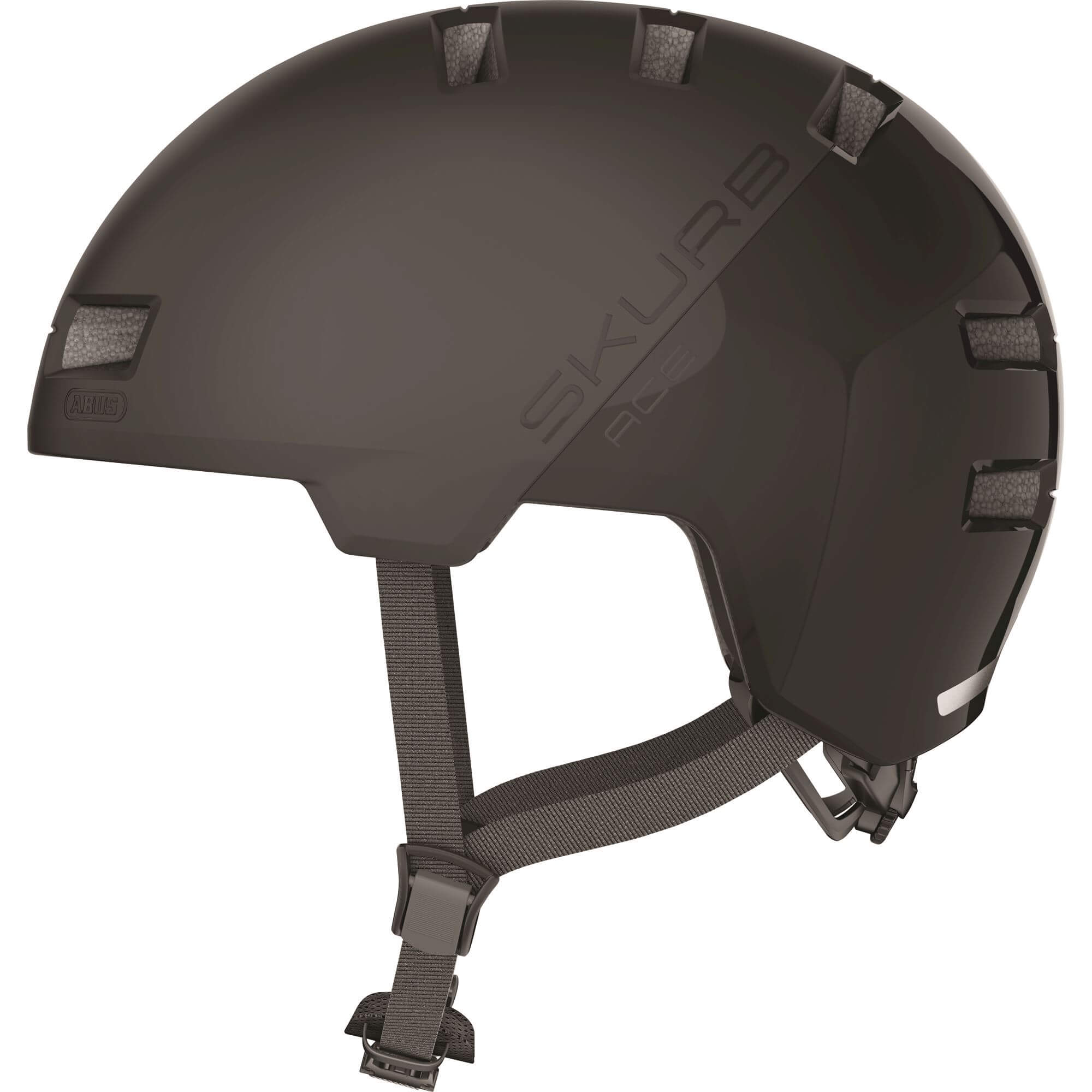 Abus helm Skurp ACE Fluweel Zwart L 58-61