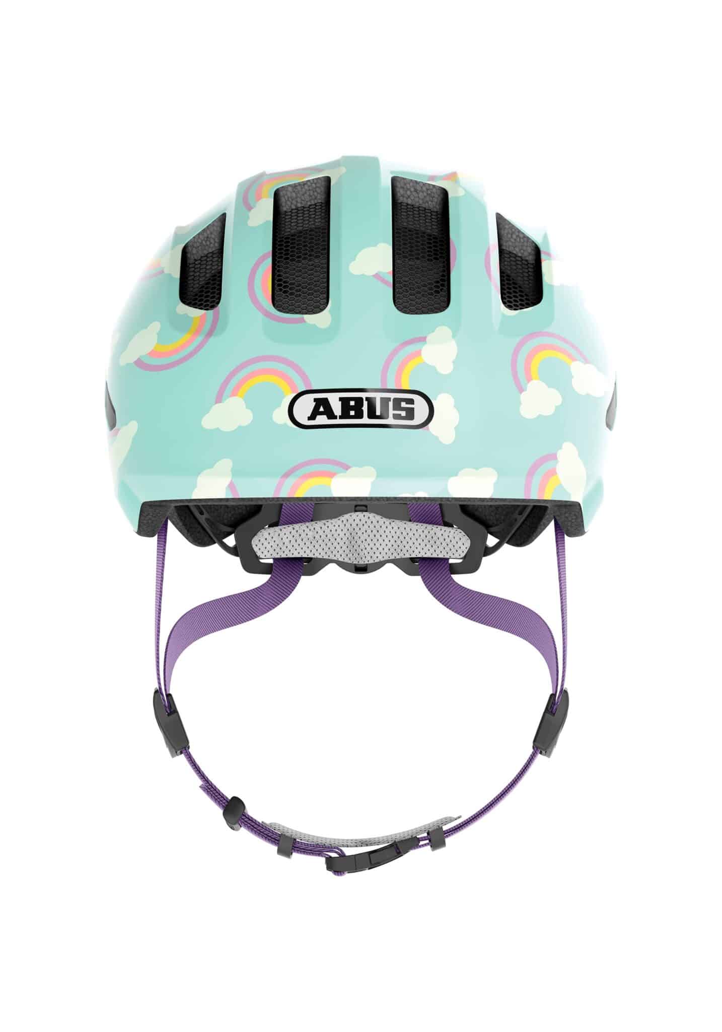 Abus helm Smiley 3.0 LED Blauwe Regenboog M 50-55 cm