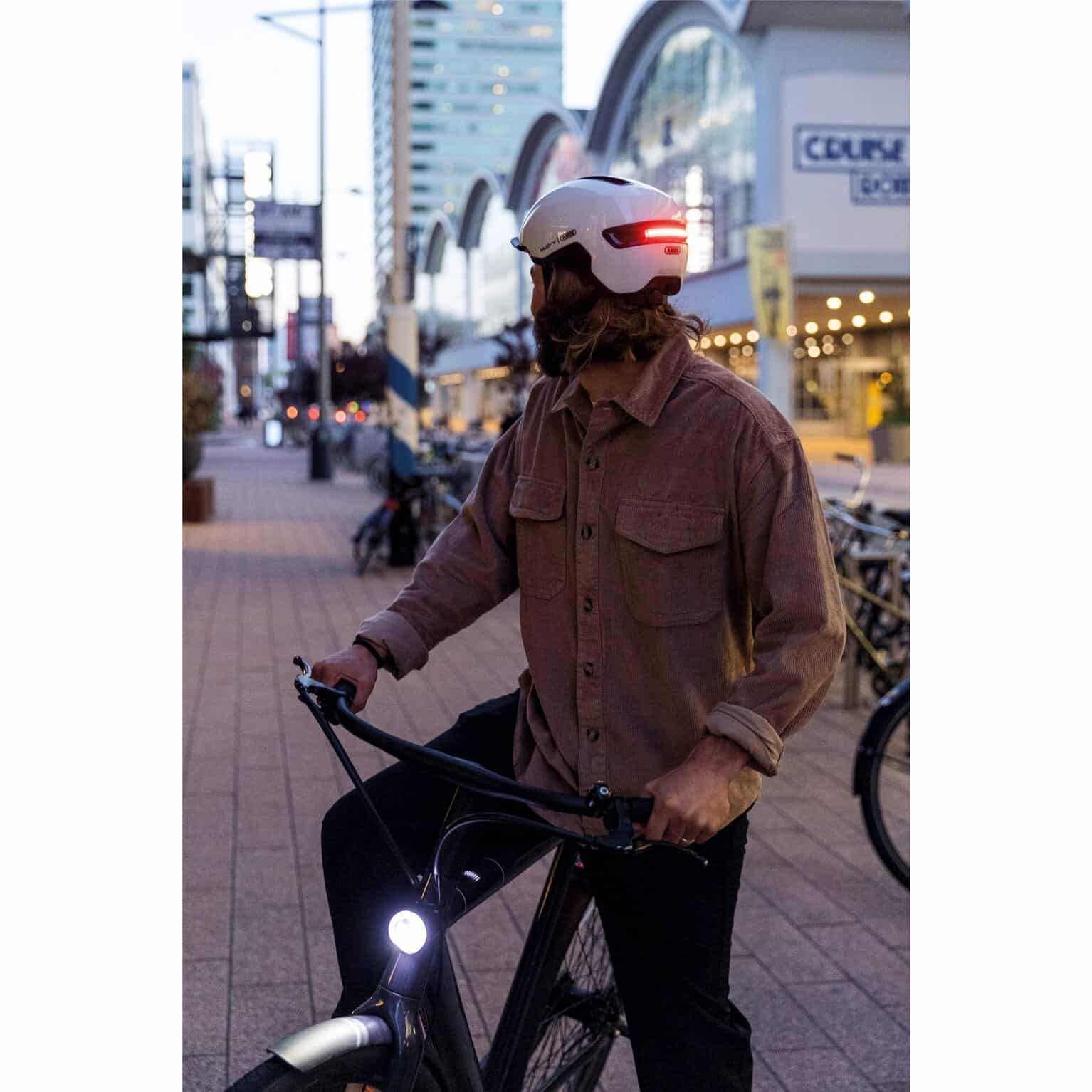 Abus helm Hud-Y Glanzend Wit L 56-61 cm