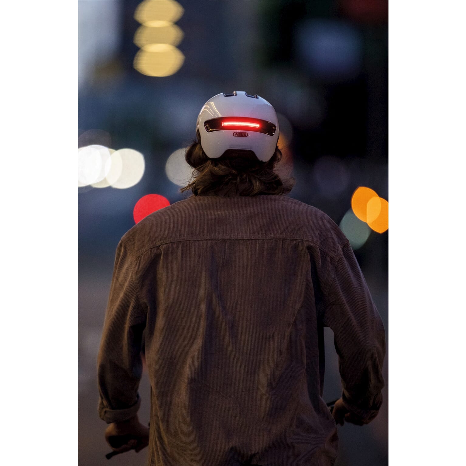 Abus helm Hud-Y Glanzend Wit L 56-61 cm