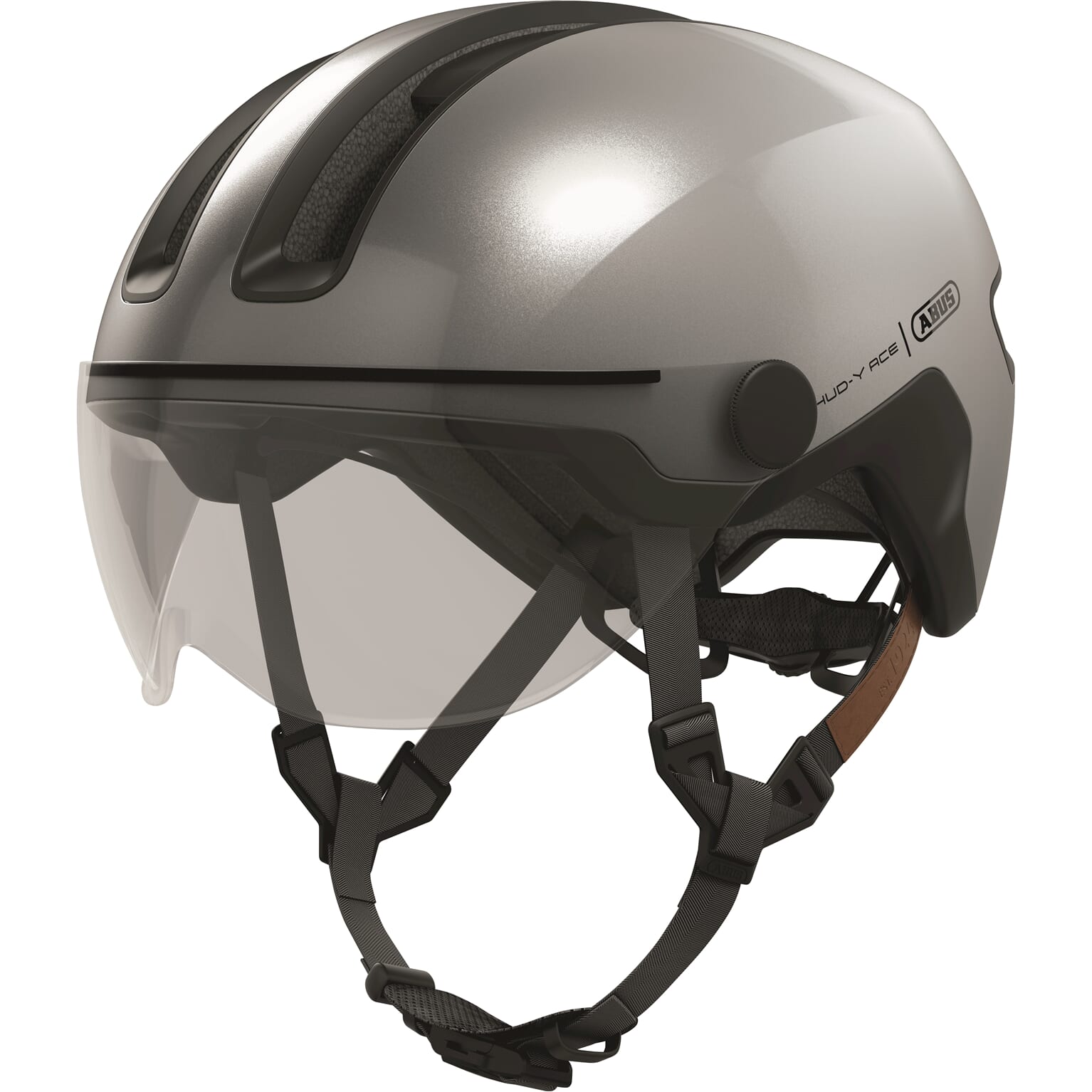 Abus Helm HUD-Y ACE Glinster Zilver L 57-61cm