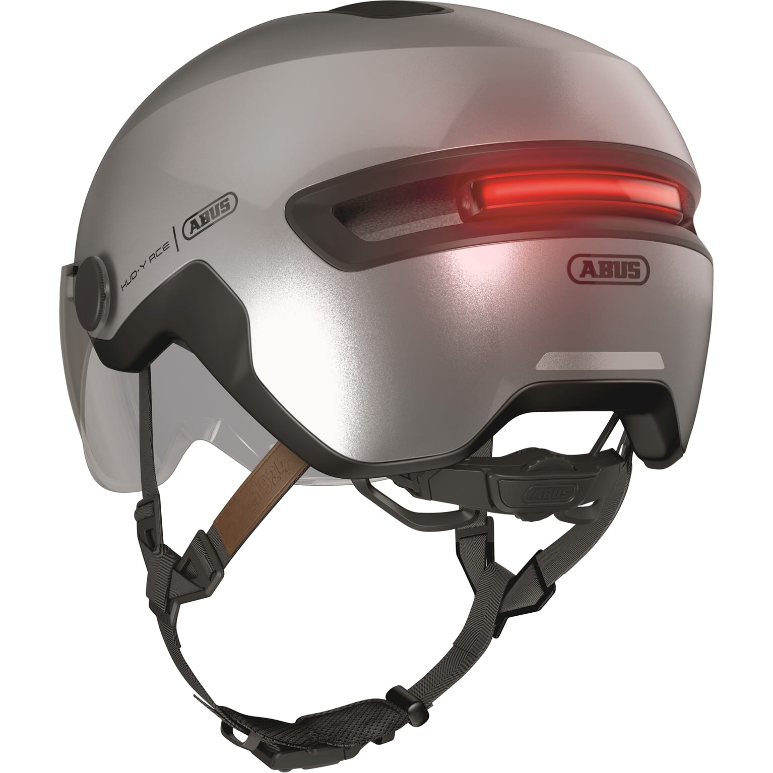 Abus Helm HUD-Y ACE Glinster Zilver L 57-61cm