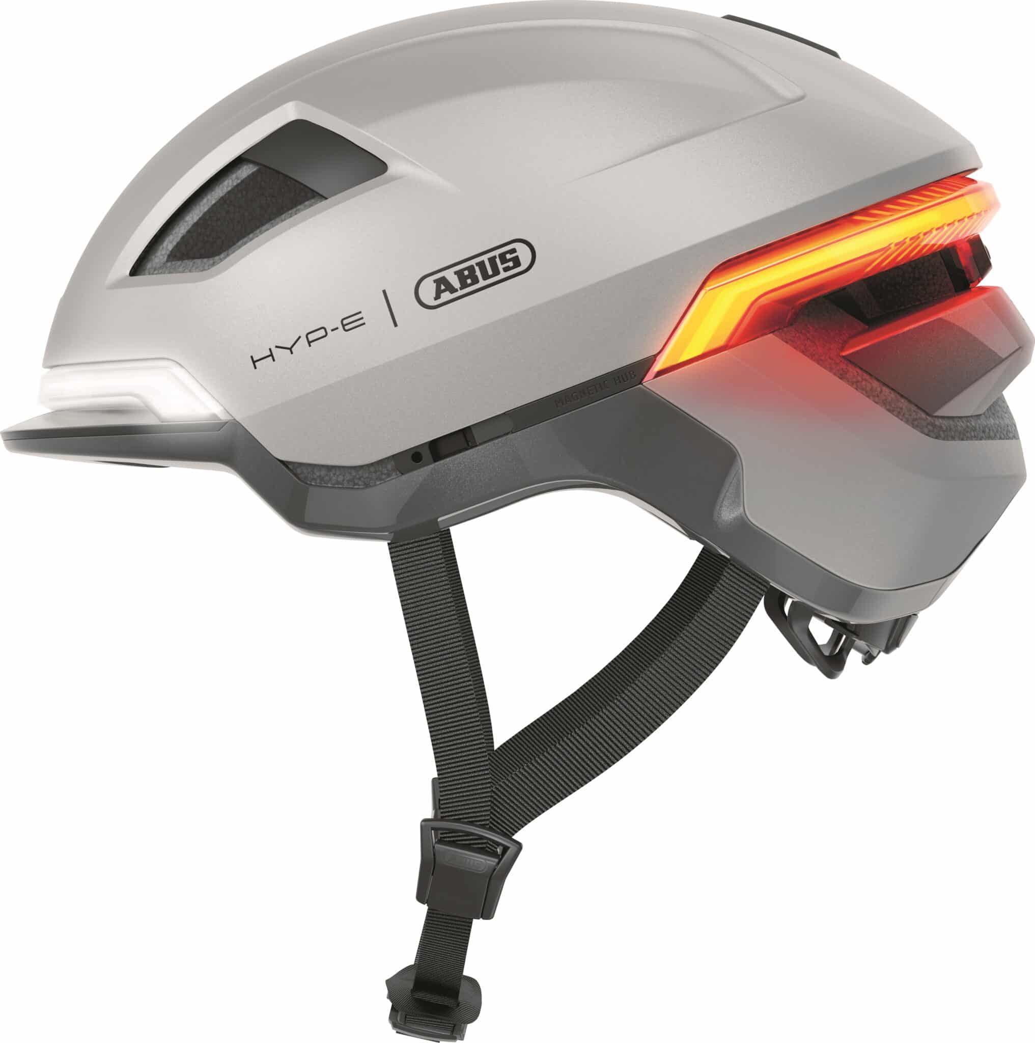 Abus Helm Hyp-E Glinster Zilver L 57-61cm