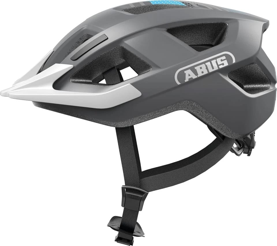 Abus Helm Aduro 3.0 LED Race Grijs M 52-58cm
