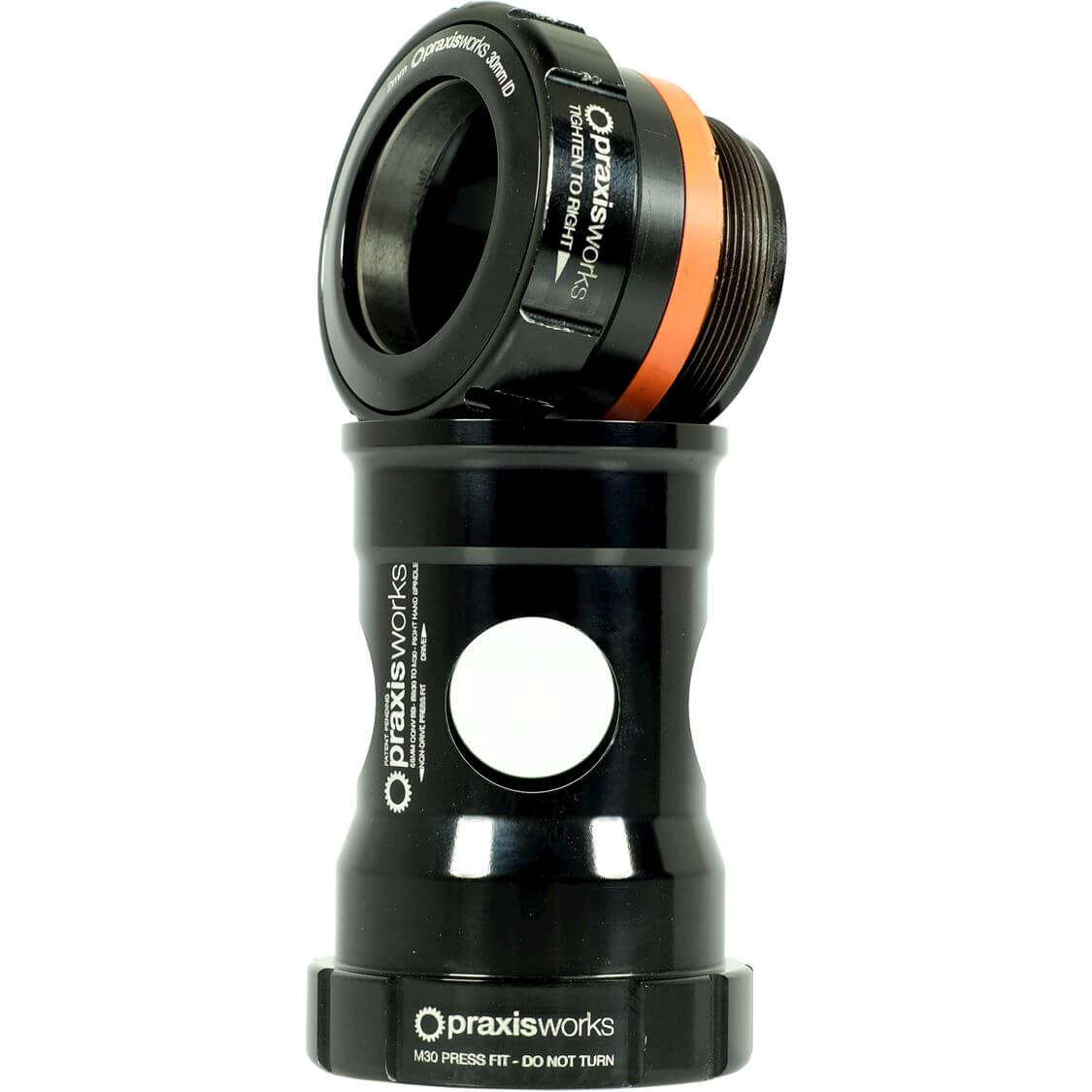 Praxis Trapas M30 - BB30 En PF30 68mm Road Zwart