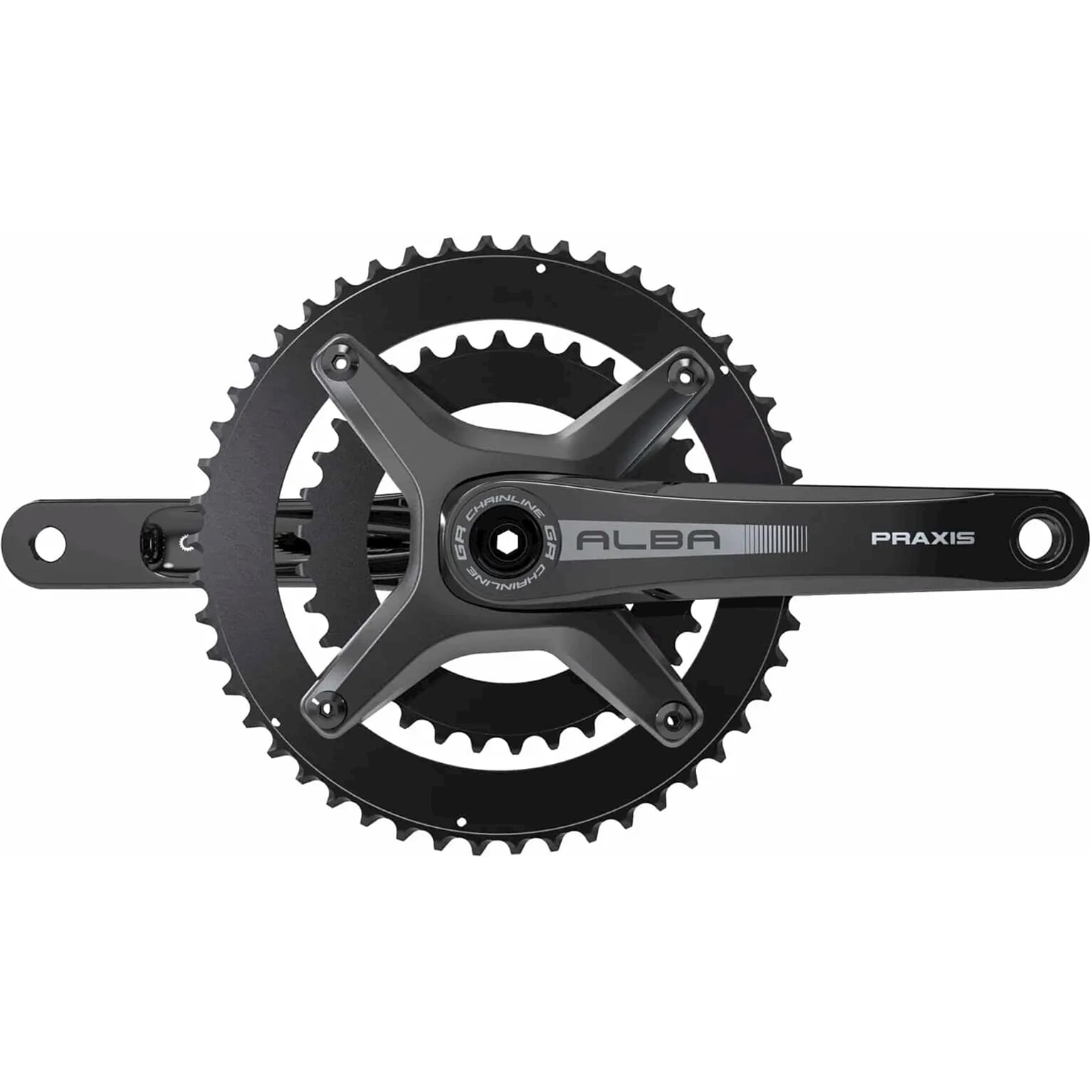 Praxis Crankstel Alba-Gr M30 172,5mm 48/32T Lt2 10/11/12Sp