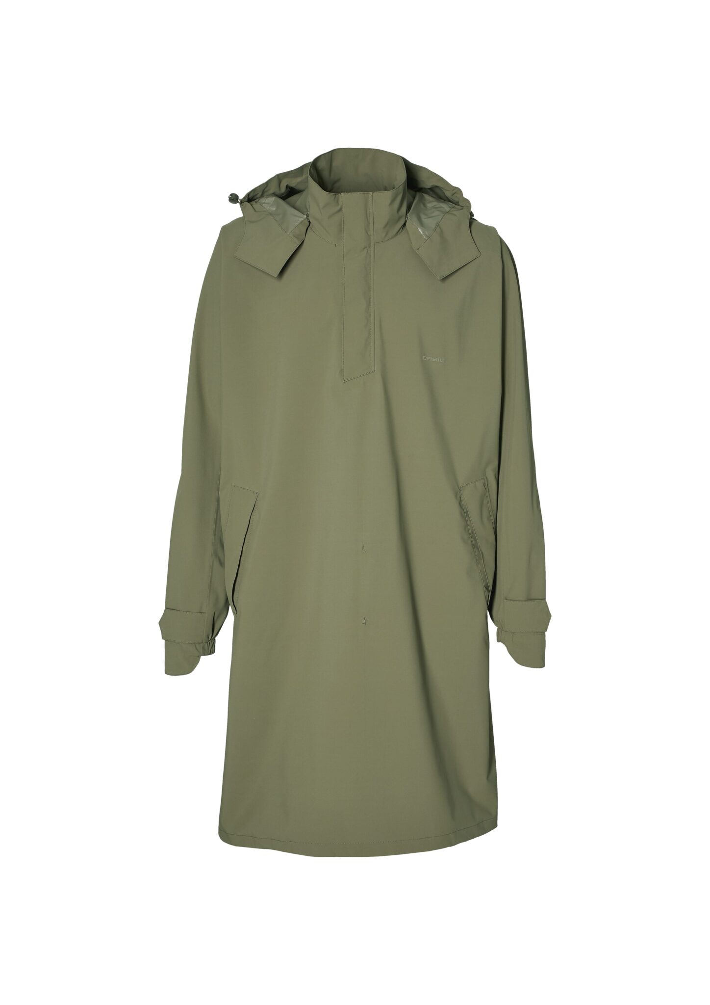Basil poncho Mosse unisex Olive Green M/L