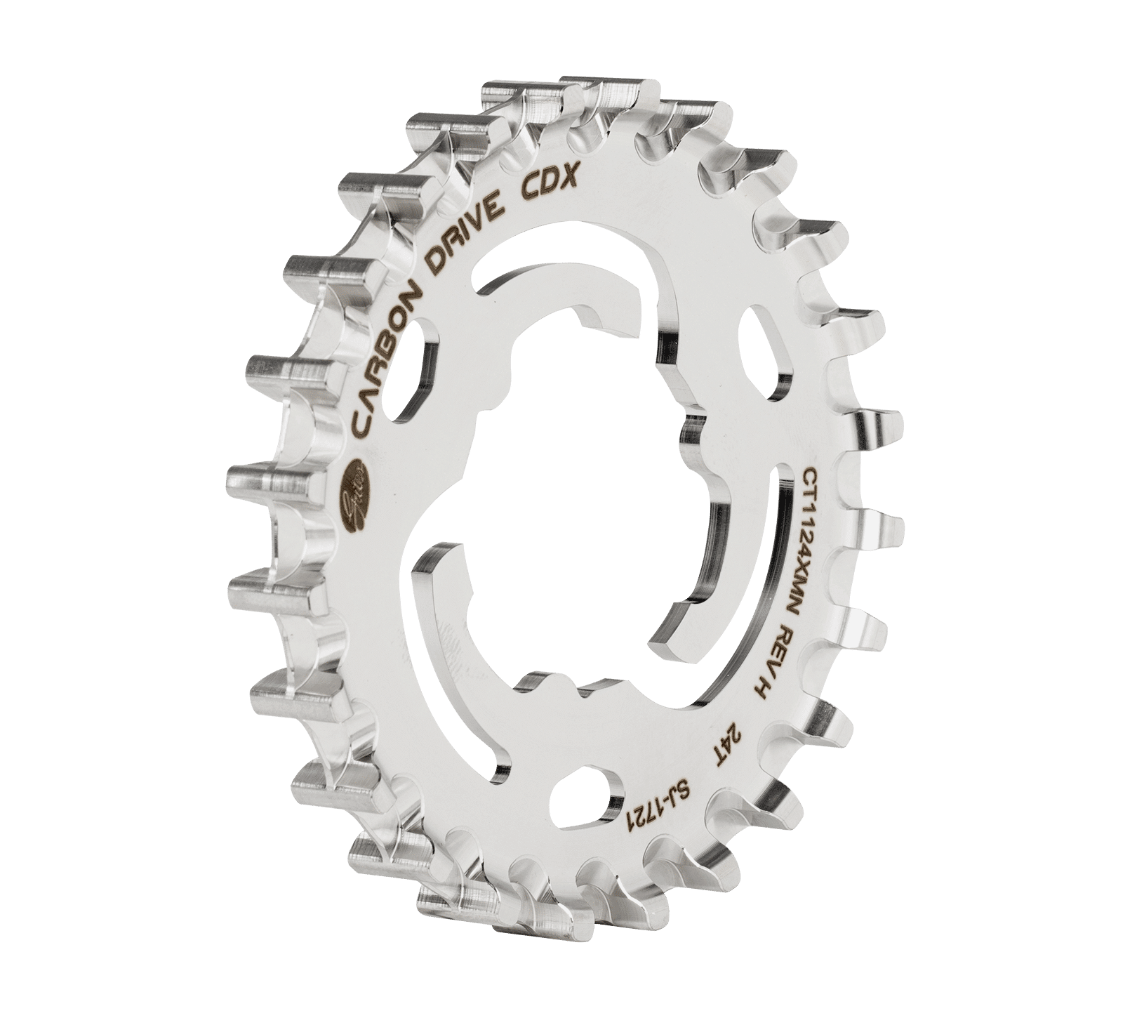 Gates CDX Achtertandwiel 24T, Alfine, Nexus, Sturmey