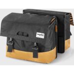 Urban Proof fietstas dubbel 40L recycled grijs geel