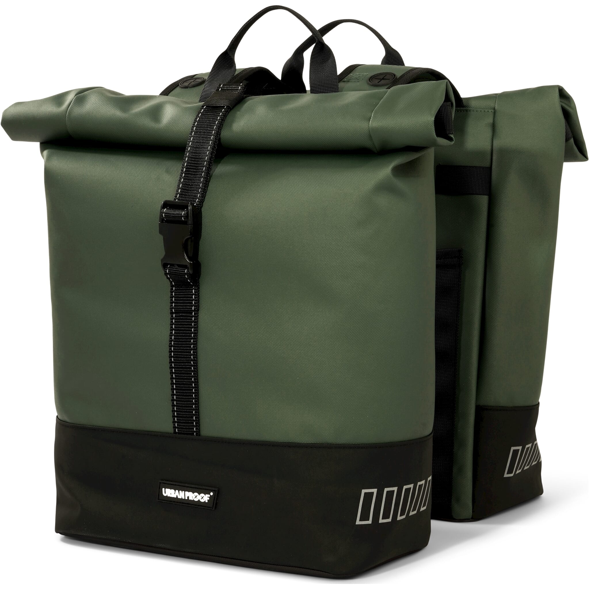 Urban Proof double rolltop bag 38L recycled groen