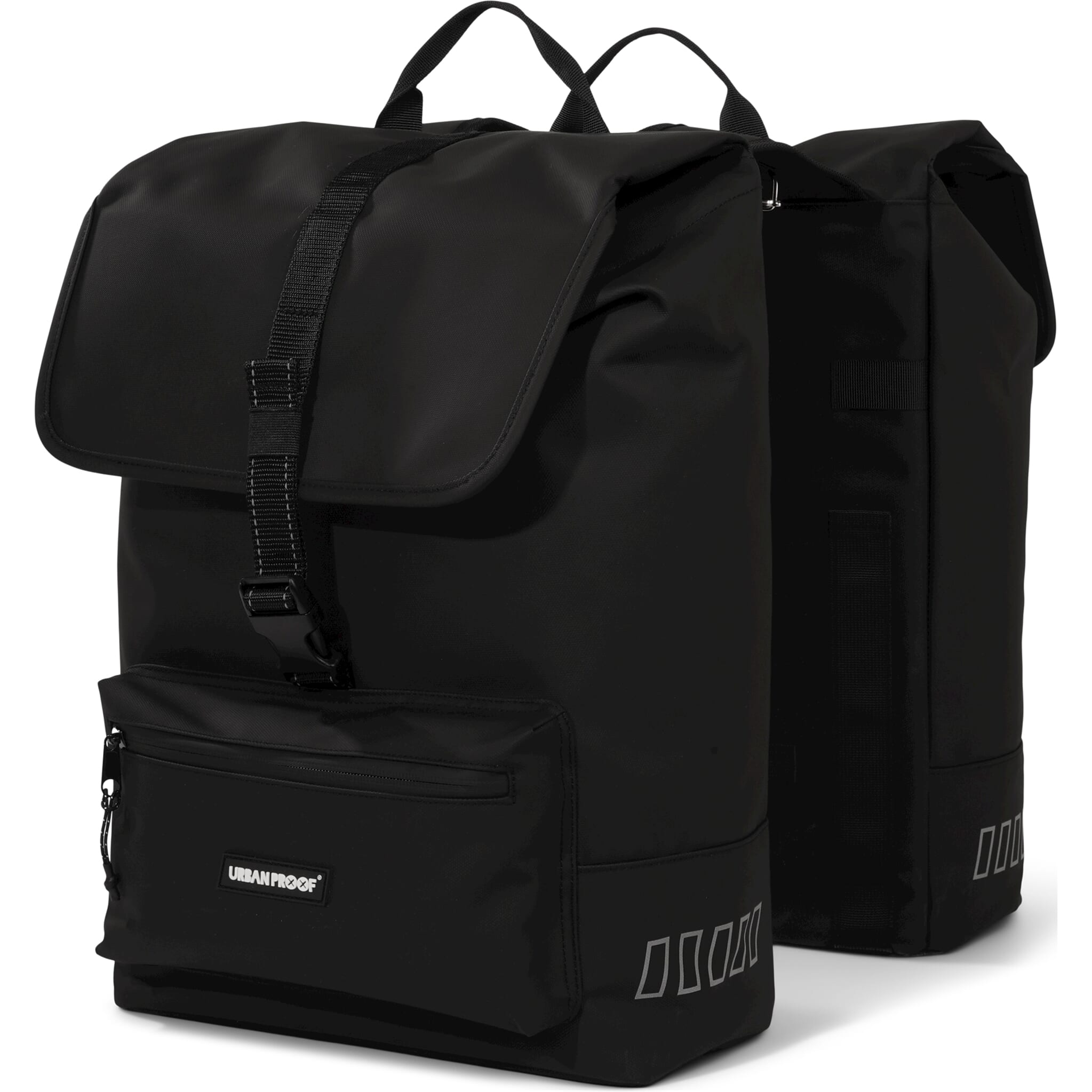 Urban Proof double cargo bag 38L recycled zwart