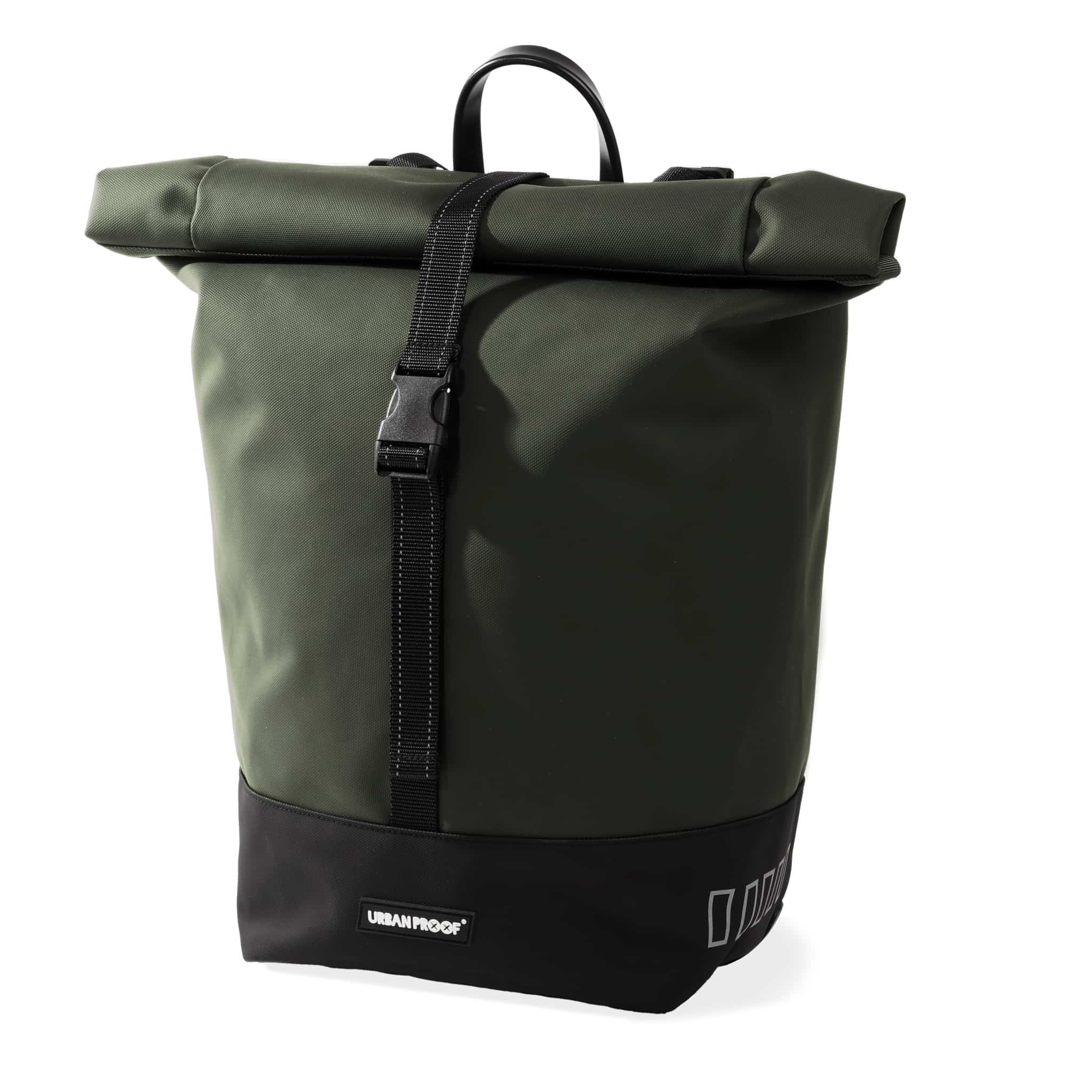 Urban Proof single rolltop bag 20L recycled groen
