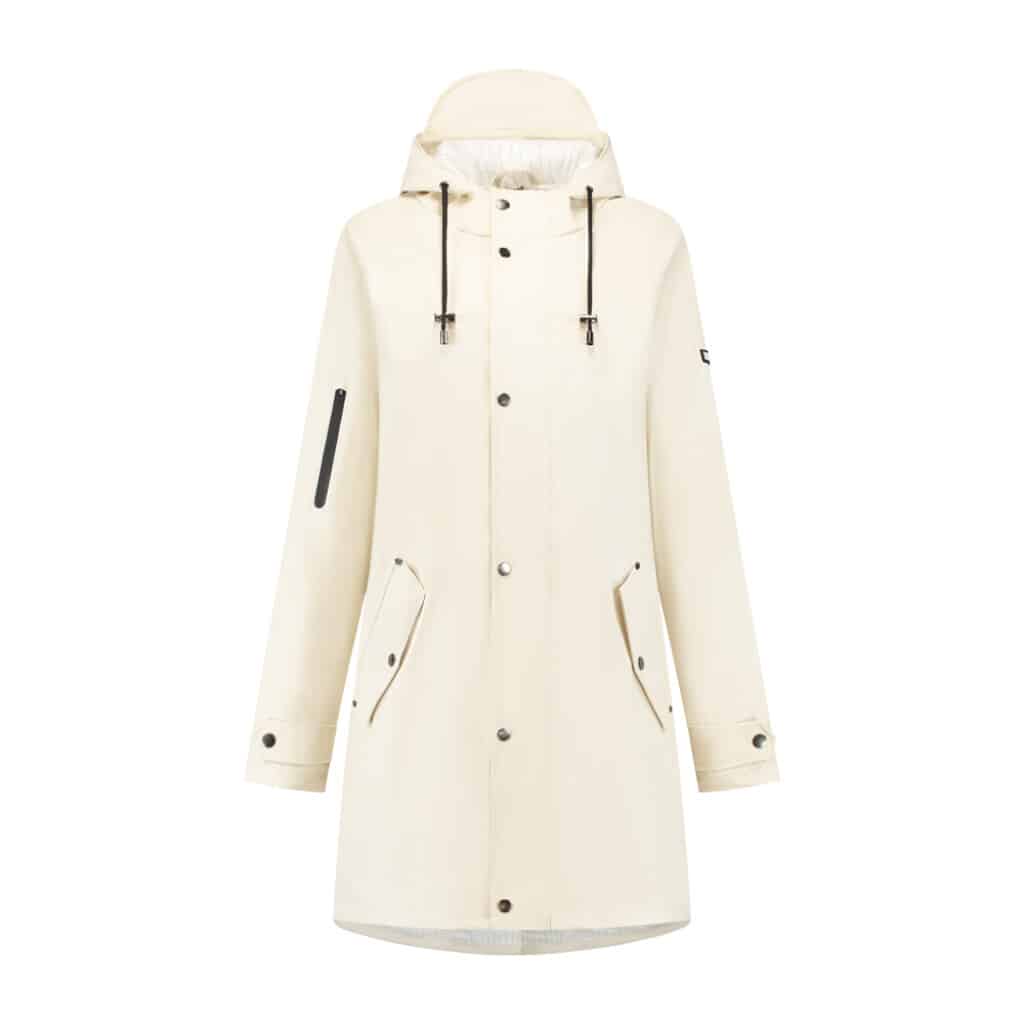 Mirage Rainfall trenchcoat soft touch S off-white