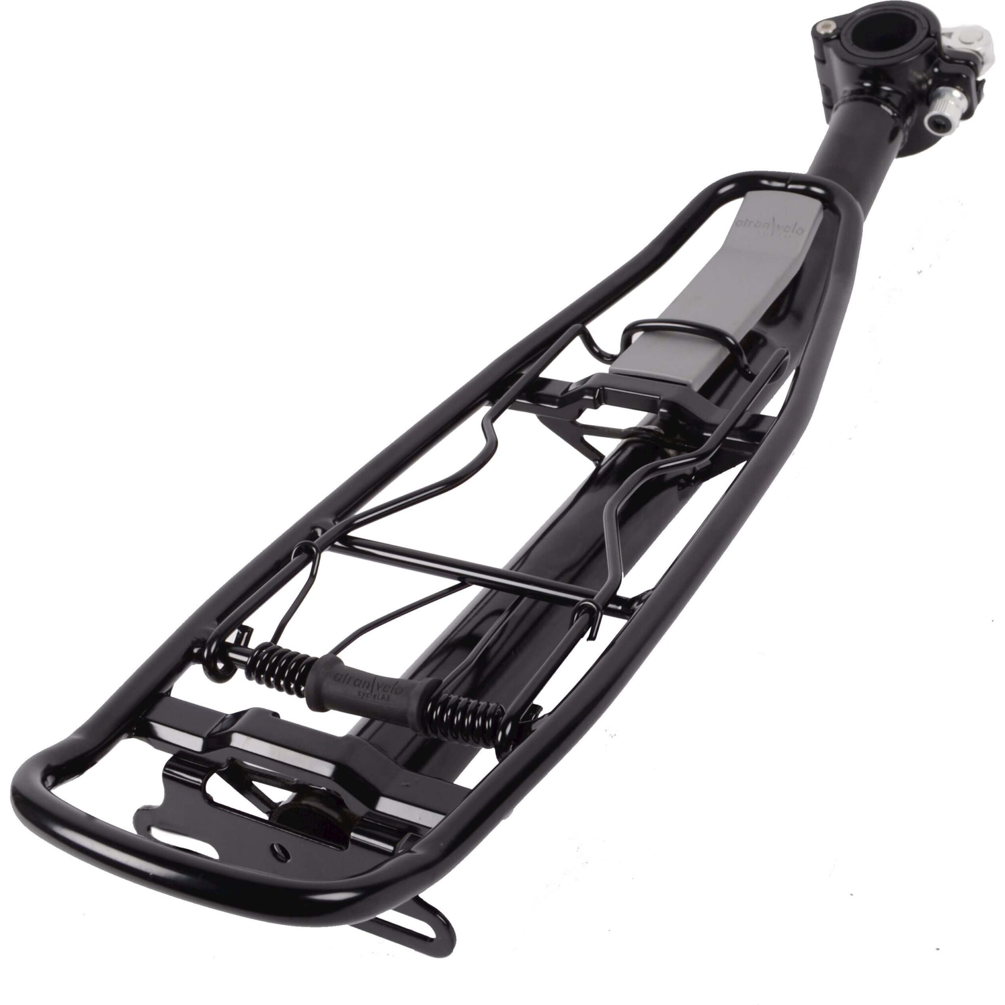 Atran Velo Achterdrager Aan Zadelpen Active Zwart