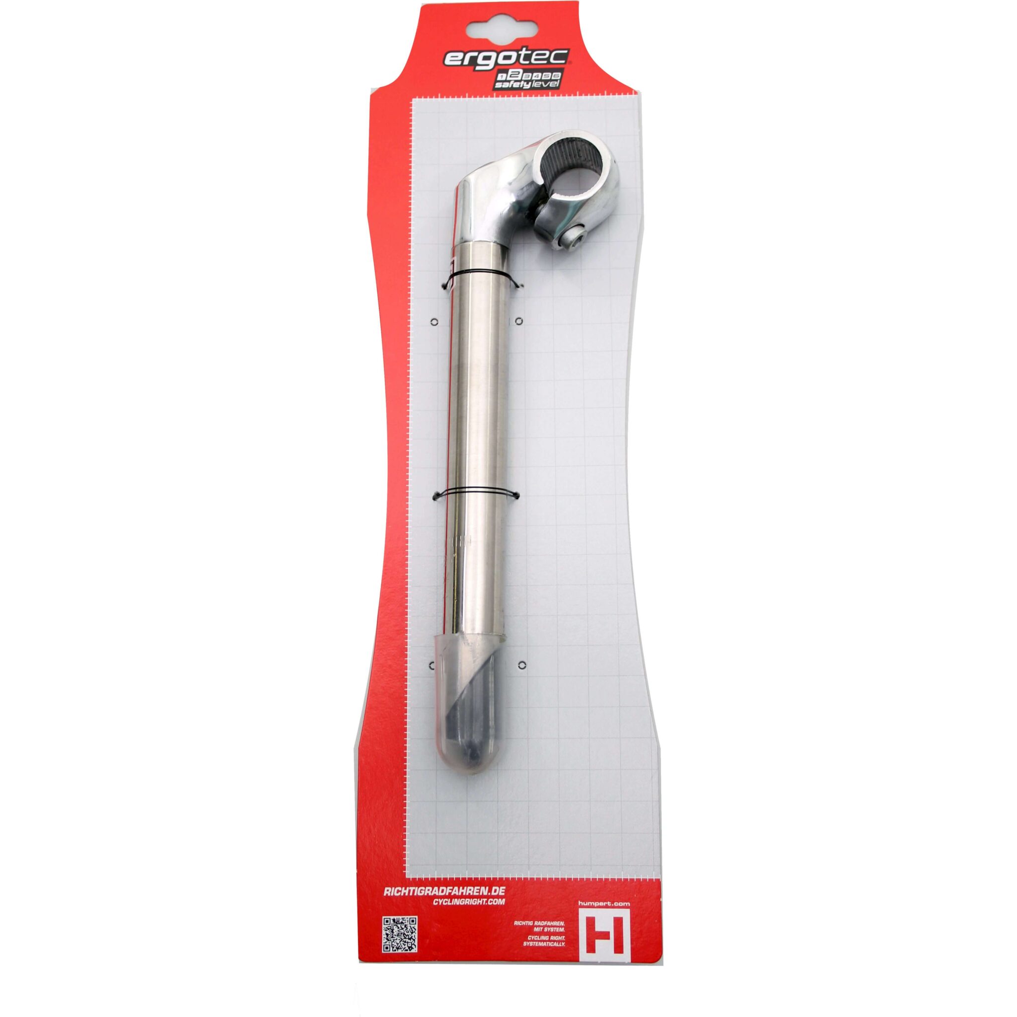 Ergotec Stuurpen Aluminium/RVS 25.4