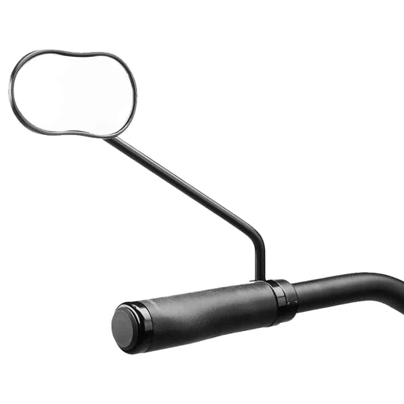 Ergotec Spiegel M-88L Aluminium Zwart