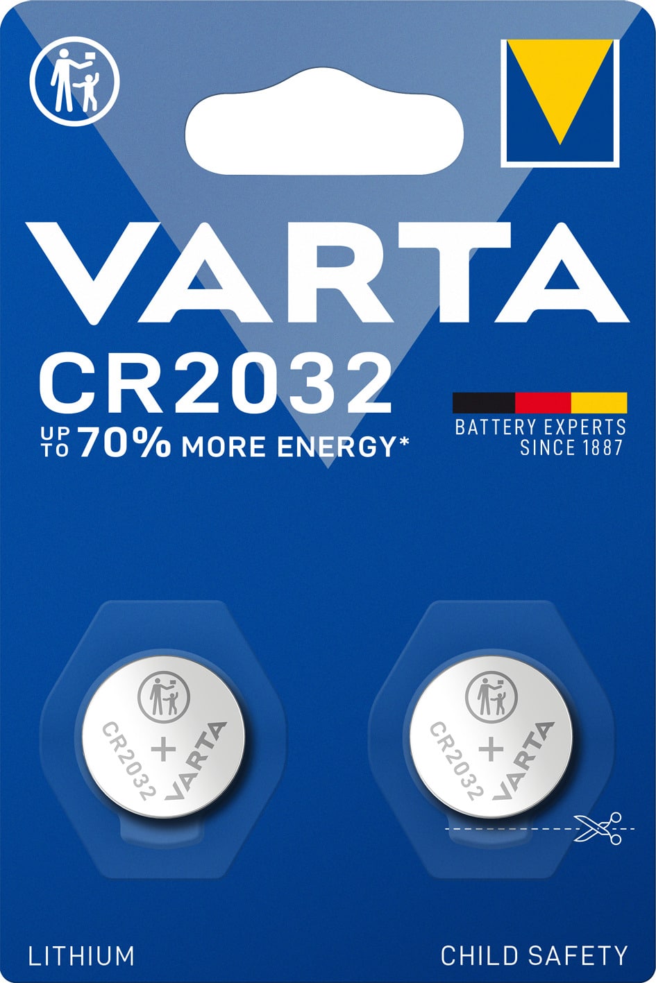Varta batterij CR2032 Lithium 3V (2)
